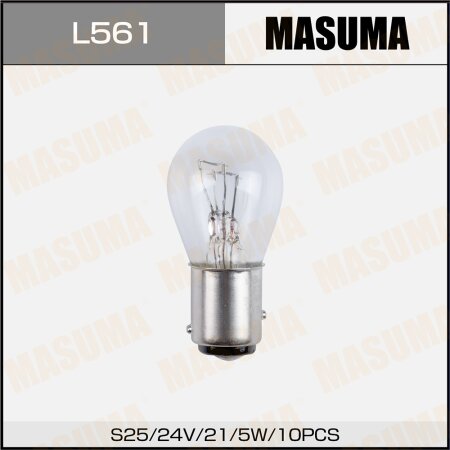 Bulb Masuma P21/5W (BAY15d, S25) 24V 21/5W BAY15d bi-pin, L561