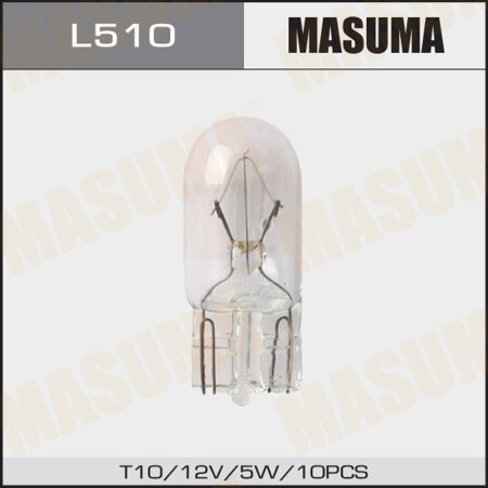 Bulb Masuma W5W (W2.1x9.5d, T10) 12V 5W, L510