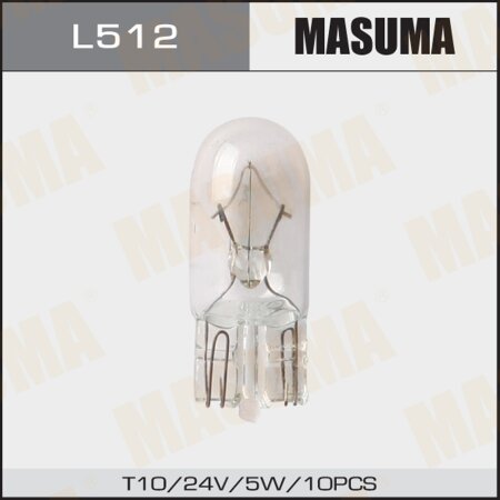 Bulb Masuma W5W (W2.1x9.5d, T10) 24V 5W, L512