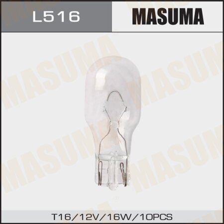 Bulb Masuma W16W (W2.1x9.5d, T16) 12V 16W, L516
