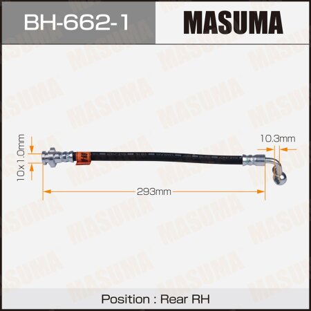 Brake hose Masuma, BH-662-1