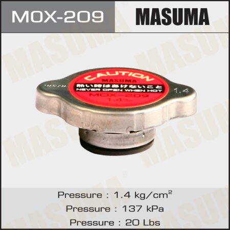 Radiator cap Masuma 1.4 kg/cm2, MOX-209