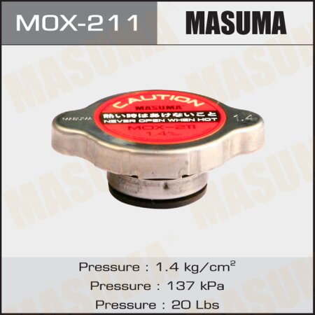Radiator cap Masuma 1.4 kg/cm2, MOX-211