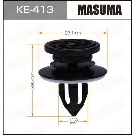 Retainer clip Masuma plastic, KE-413