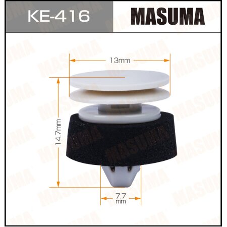 Retainer clip Masuma plastic, KE-416