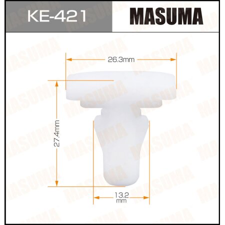 Retainer clip Masuma plastic, KE-421