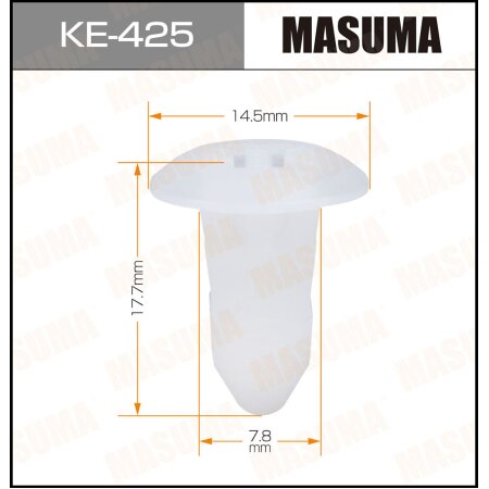 Retainer clip Masuma plastic, KE-425