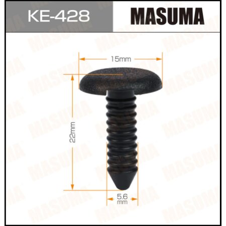 Retainer clip Masuma plastic, KE-428