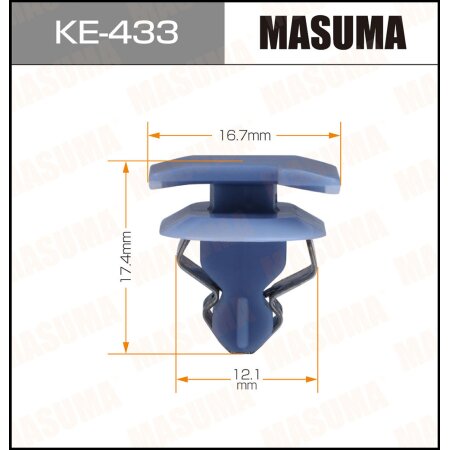 Retainer clip Masuma plastic, KE-433