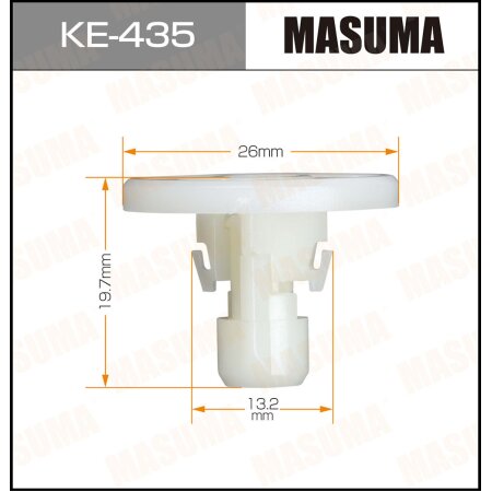 Retainer clip Masuma plastic, KE-435