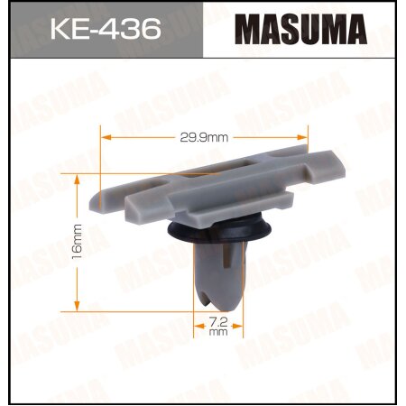 Retainer clip Masuma plastic, KE-436