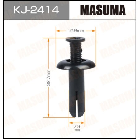 Retainer clip Masuma plastic, KJ-2414