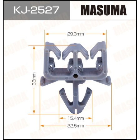 Retainer clip Masuma plastic, KJ-2527