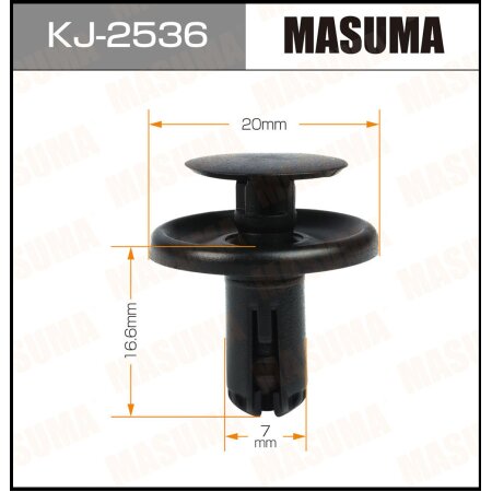 Retainer clip Masuma plastic, KJ-2536