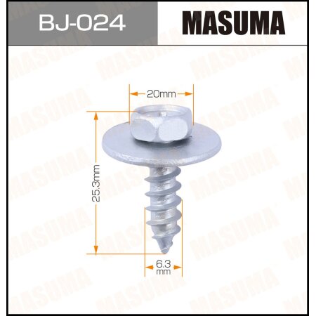 Self-tapping screw Masuma 6.3x25.3mm, set of 10pcs, BJ-024