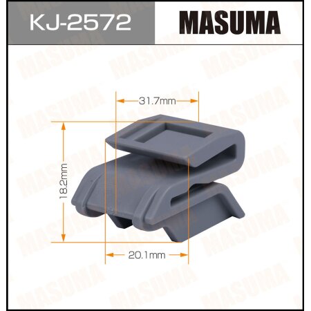 Retainer clip Masuma plastic, KJ-2572