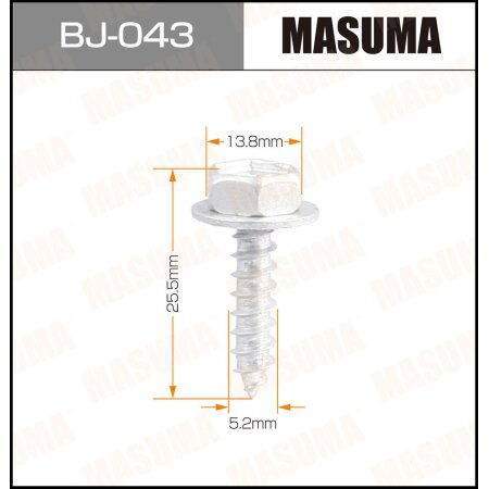 Self-tapping screw Masuma 5.2x25.5mm, set of 10pcs, BJ-043