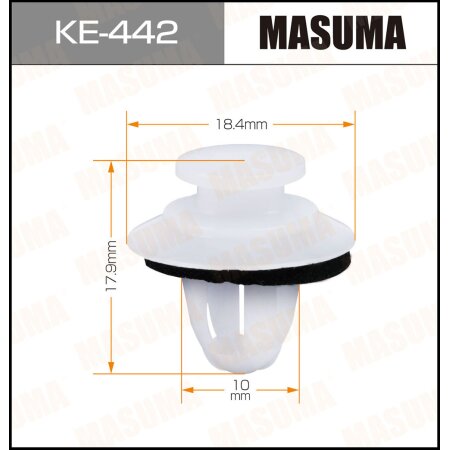 Retainer clip Masuma plastic, KE-442