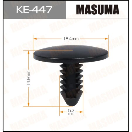 Retainer clip Masuma plastic, KE-447