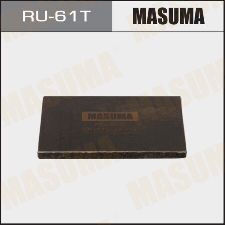 Press plate Masuma 80х120х7.3, RU-61T