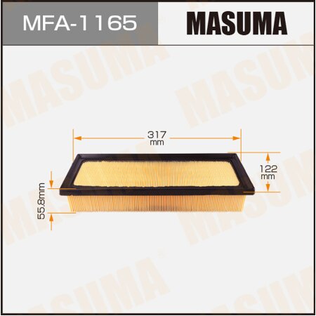 Air filter Masuma, MFA-1165