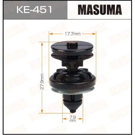 Retainer clip Masuma plastic, KE-451