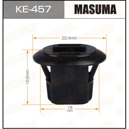 Retainer clip Masuma plastic, KE-457