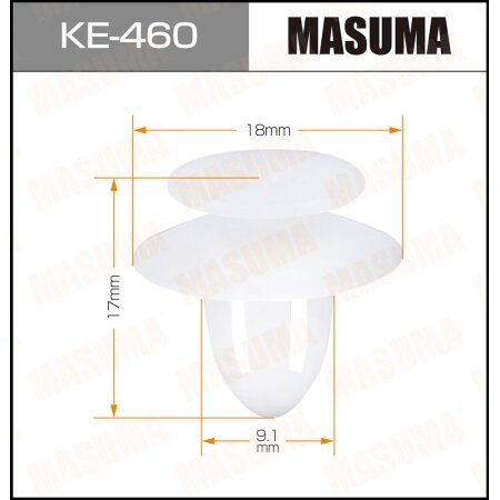 Retainer clip Masuma plastic, KE-460