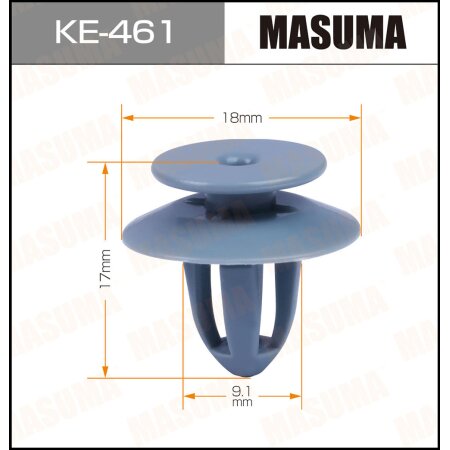 Retainer clip Masuma plastic, KE-461