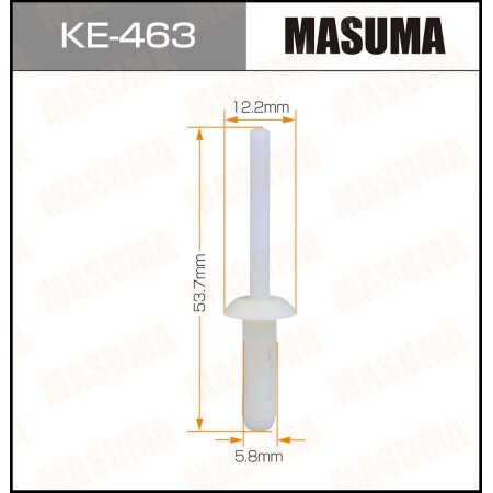 Retainer clip Masuma plastic, KE-463