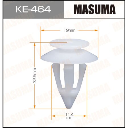 Retainer clip Masuma plastic, KE-464