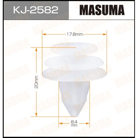 Retainer clip Masuma plastic, KJ-2582