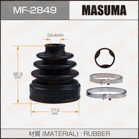 CV Joint boot Masuma (rubber), MF-2849