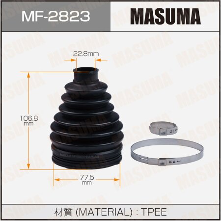 CV Joint boot Masuma (plastic), MF-2823