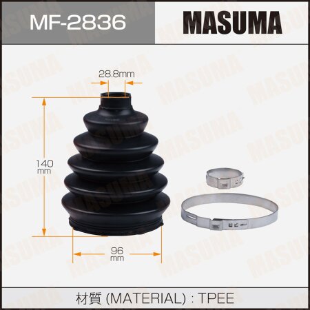 CV Joint boot Masuma (plastic), MF-2836