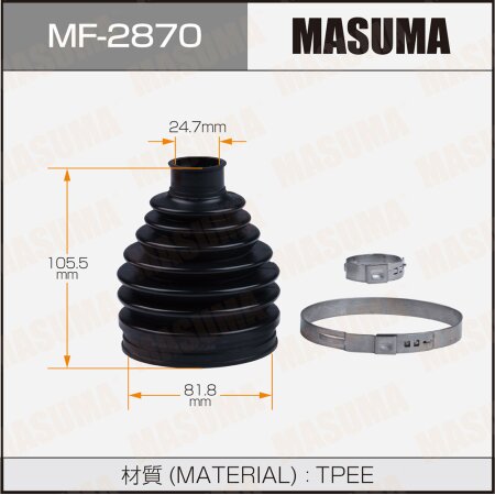 CV Joint boot Masuma (plastic), MF-2870