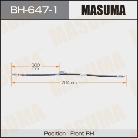 Brake hose Masuma, BH-647-1