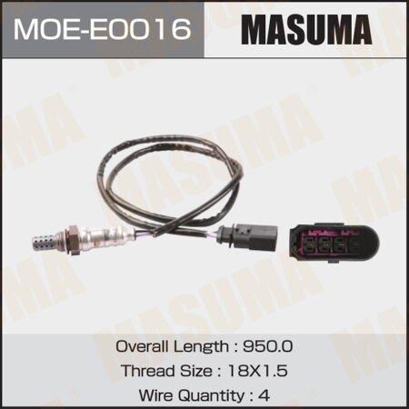 Oxygen sensor Masuma, MOE-E0016