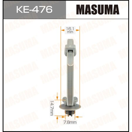 Retainer clip Masuma plastic, KE-476