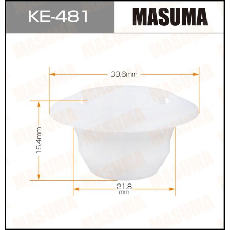 Retainer clip Masuma plastic, KE-481