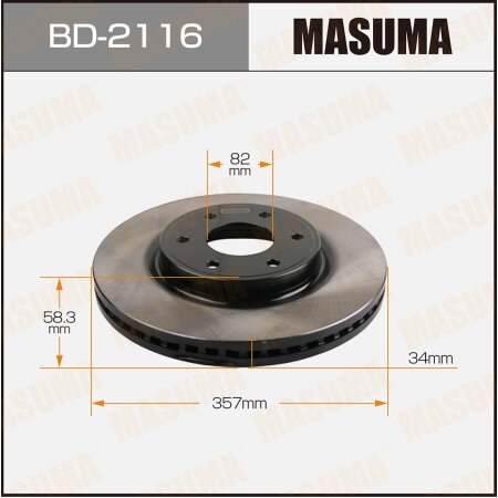 Brake disk Masuma, BD-2116