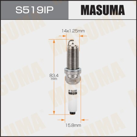 Spark plug Masuma iridium+platinum PLFER7A8EG , S519IP