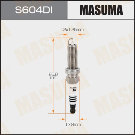 Spark plug Masuma iridium+iridium DILKAR7D11H, S604DI