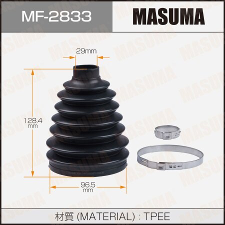 CV Joint boot Masuma (plastic), MF-2833