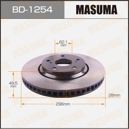 Brake disk Masuma, BD-1254