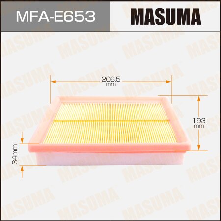 Air filter Masuma, MFA-E653