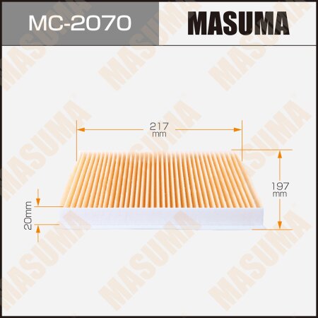 Cabin air filter Masuma, MC-2070