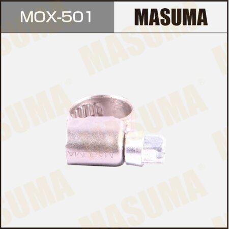 Worm gear clamp Masuma, 8-12mm / H-9mm (stainless steel), MOX-501