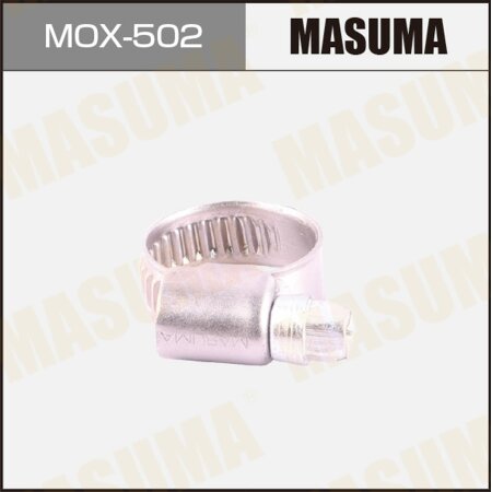 Worm gear clamp Masuma, 12-18mm / H-9mm (stainless steel), MOX-502