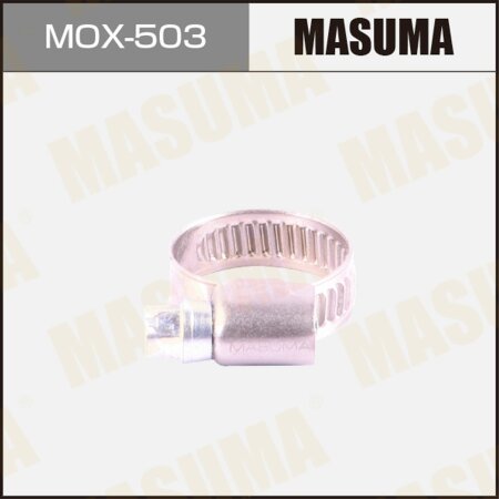 Worm gear clamp Masuma, 12-22mm / H-9mm (stainless steel), MOX-503